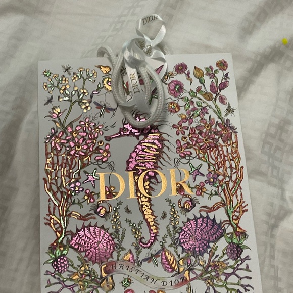 Lady Dior Black Leather freesia card holder - Picture 8 of 9